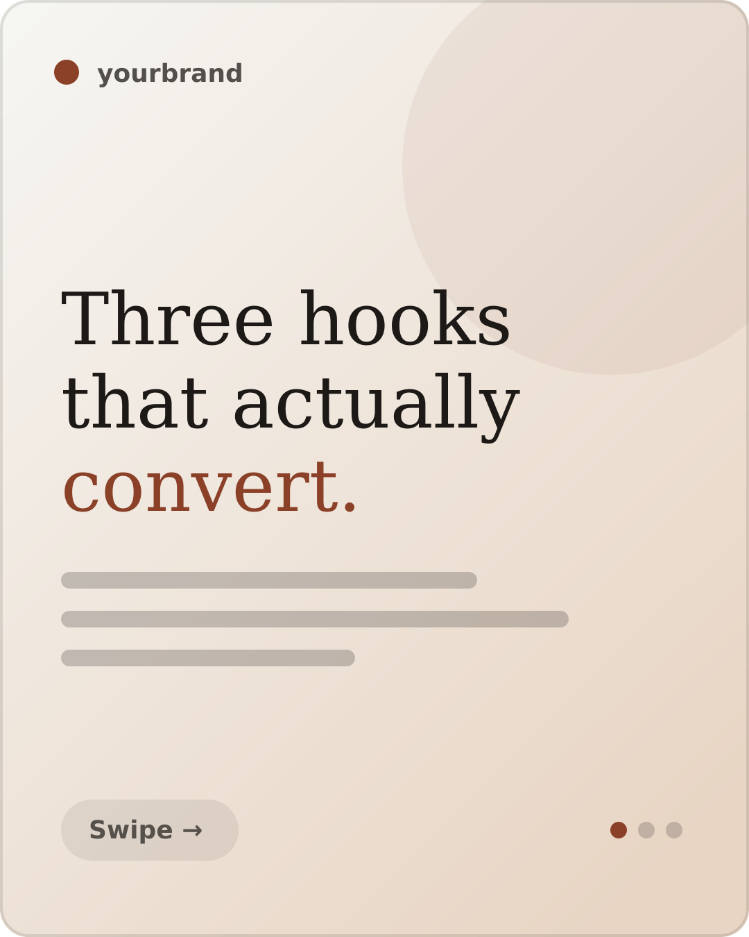 Carousel sample, slide 1 of 3