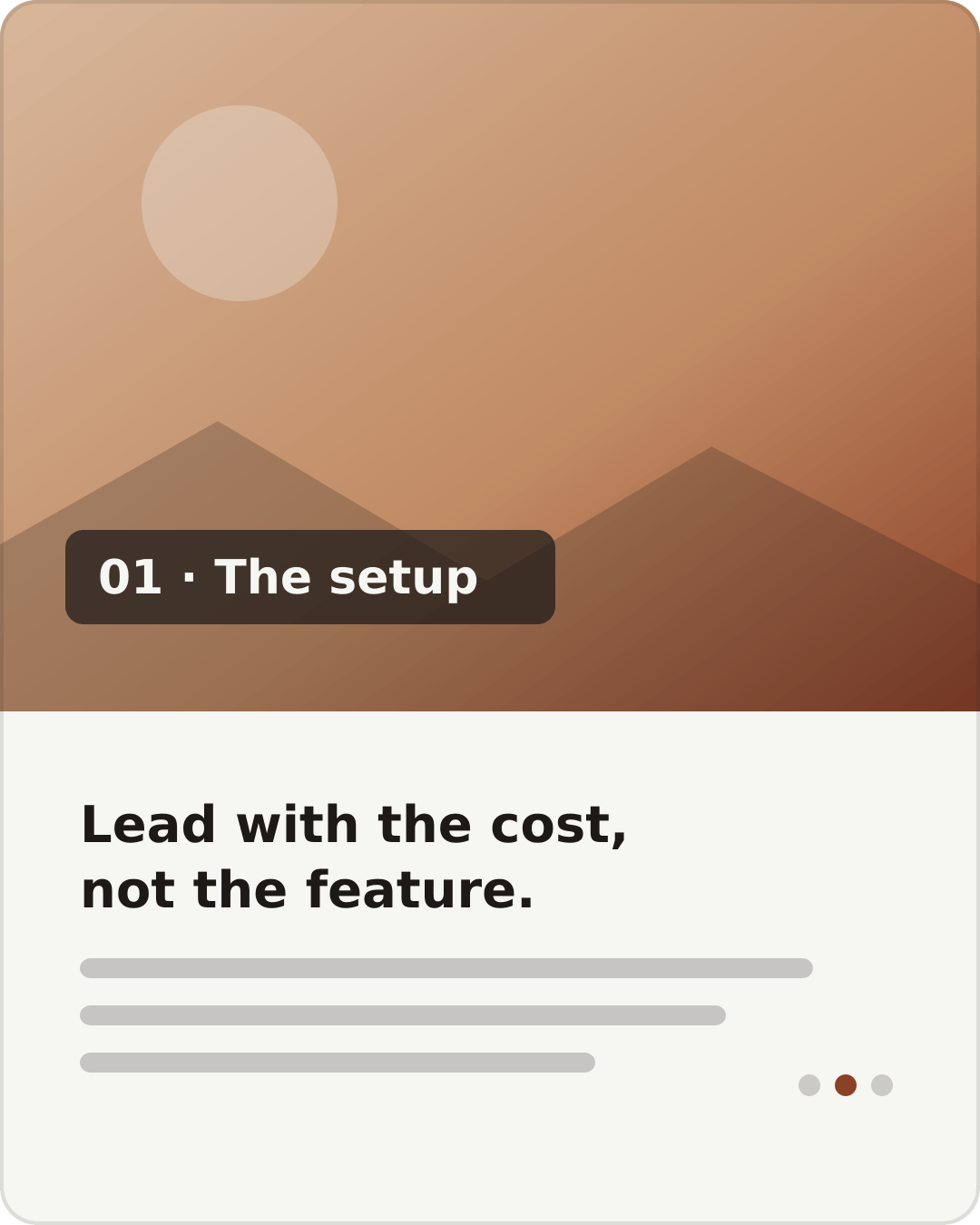 Carousel sample, slide 2 of 3